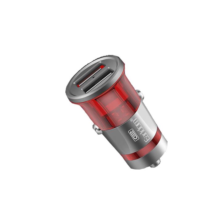 شارژر فندکی ارلدام مدل ES-136 همراه با کابل لایتنینگ Earldom ES-136 car charger
